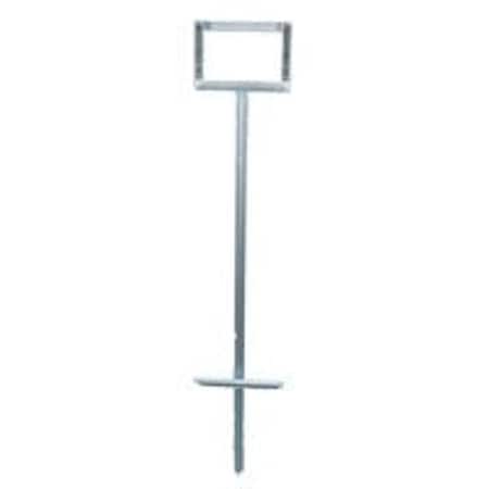Jackson Safety Sign Stand, TStyle, Galvanized Steel, For 36 to 48 in RollUp Signs 3006179